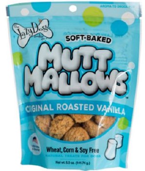 Lazy Dog Mutt Mallows Original Roasted Vanilla, Dog Treats, 5oz