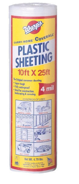 Clear Poly Coverall 4 Mil, 10' x 25'