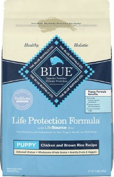 Blue Buffalo Life Protection Puppy Formula Chicken and Brown Rice Recipe, Dry Dog Food, 15lb