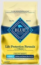 Blue Buffalo Life Protection Healthy Weight Adult Formula Chicken and Brown Rice Recipe, Dry Dog Food, 30lb