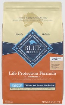 Blue Buffalo Life Protection Large Breed Adult Formula Chicken and Brown Rice Recipe, Dry Dog Food, 30lb