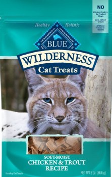 Blue Buffalo Wilderness Chicken & Trout Grain-Free, Cat Treats, 2-oz Bag