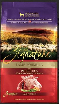 Zignature Limited Ingredient Formula Lamb and Chickpea Recipe Grain Free, Dry Dog Food, 4lb