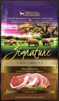 Zignature Limited Ingredient Formula Pork and Peas Recipe Grain Free, Dry Dog Food, 25lb
