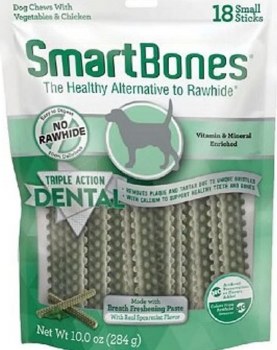 Smartbones Dental Sticks with Paste, Seaweed, 18 Pack