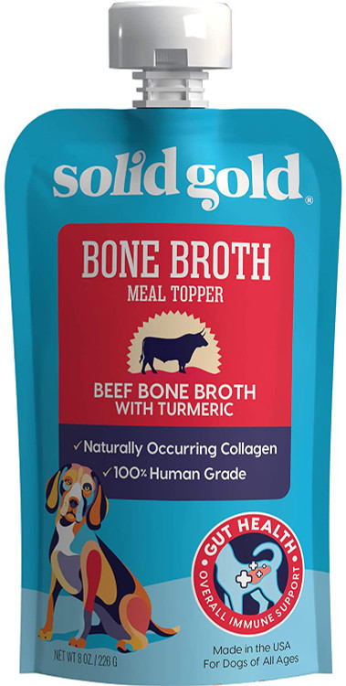 Solid Gold Beef Bone Broth Dog Food Topper, 8oz.