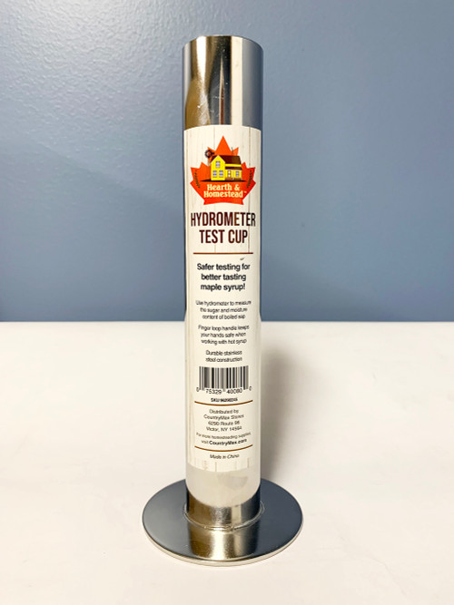 Metal Hydrometer Test Cup for Maple Syrup
