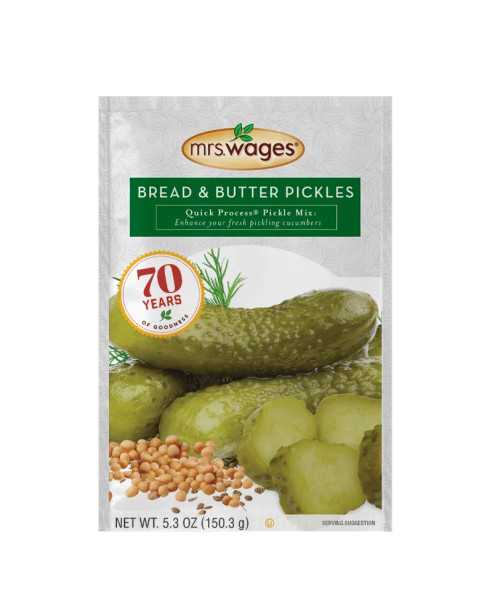 Mrs. Wages Quick Process Bread & Butter Pickle Mix, 5.3oz