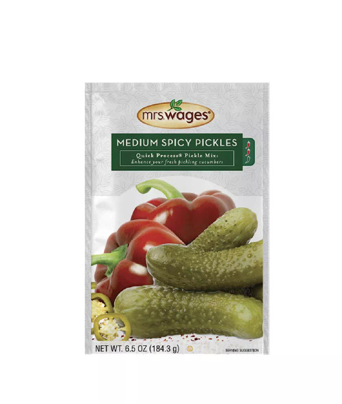 Mrs. Wages Quick Process Medium Spicy Pickles Mix, 6.5oz.