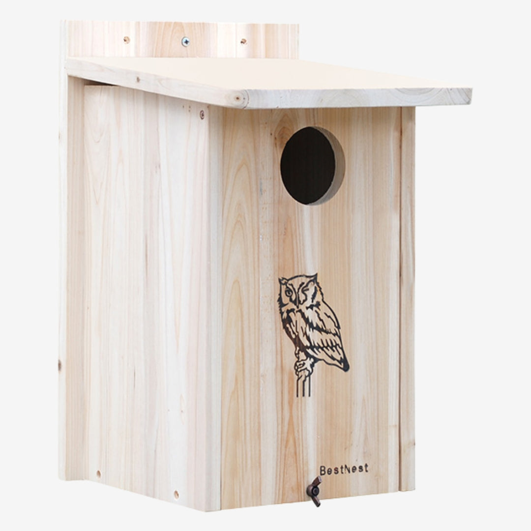 Attract Screech Owls & Kestrels – BestNest Cedar Nesting House