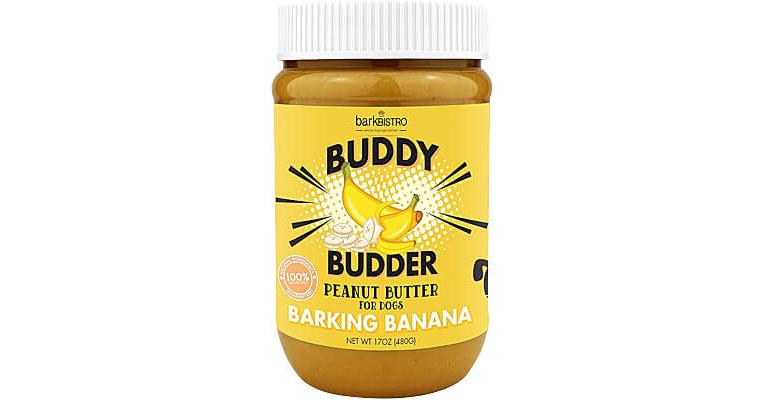 Buddy Budder Peanut Butter - Barking Banana, 17 oz. Jar