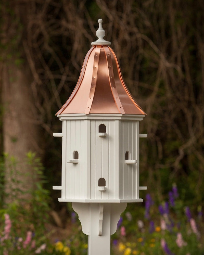 Copper Roof Dovecote Birdhouse 42x16 - Bright Copper