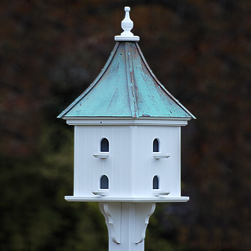 Copper Roof Purple Martin House 36x14 - Patina Copper