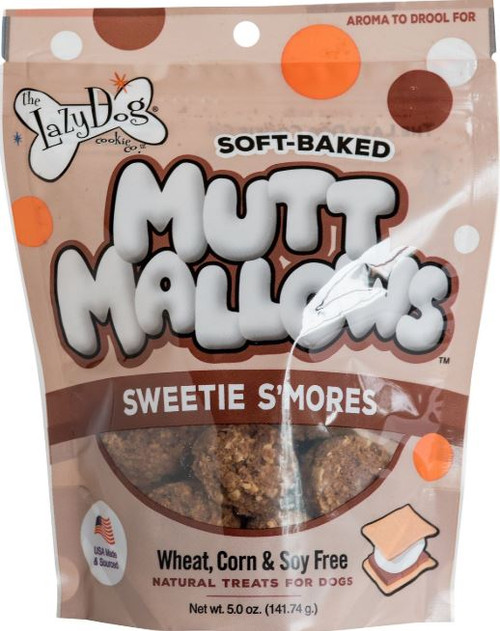 The Lazy Dog Cookie Co. Soft Baked Mutt Mallows Sweetie S'mores 5oz