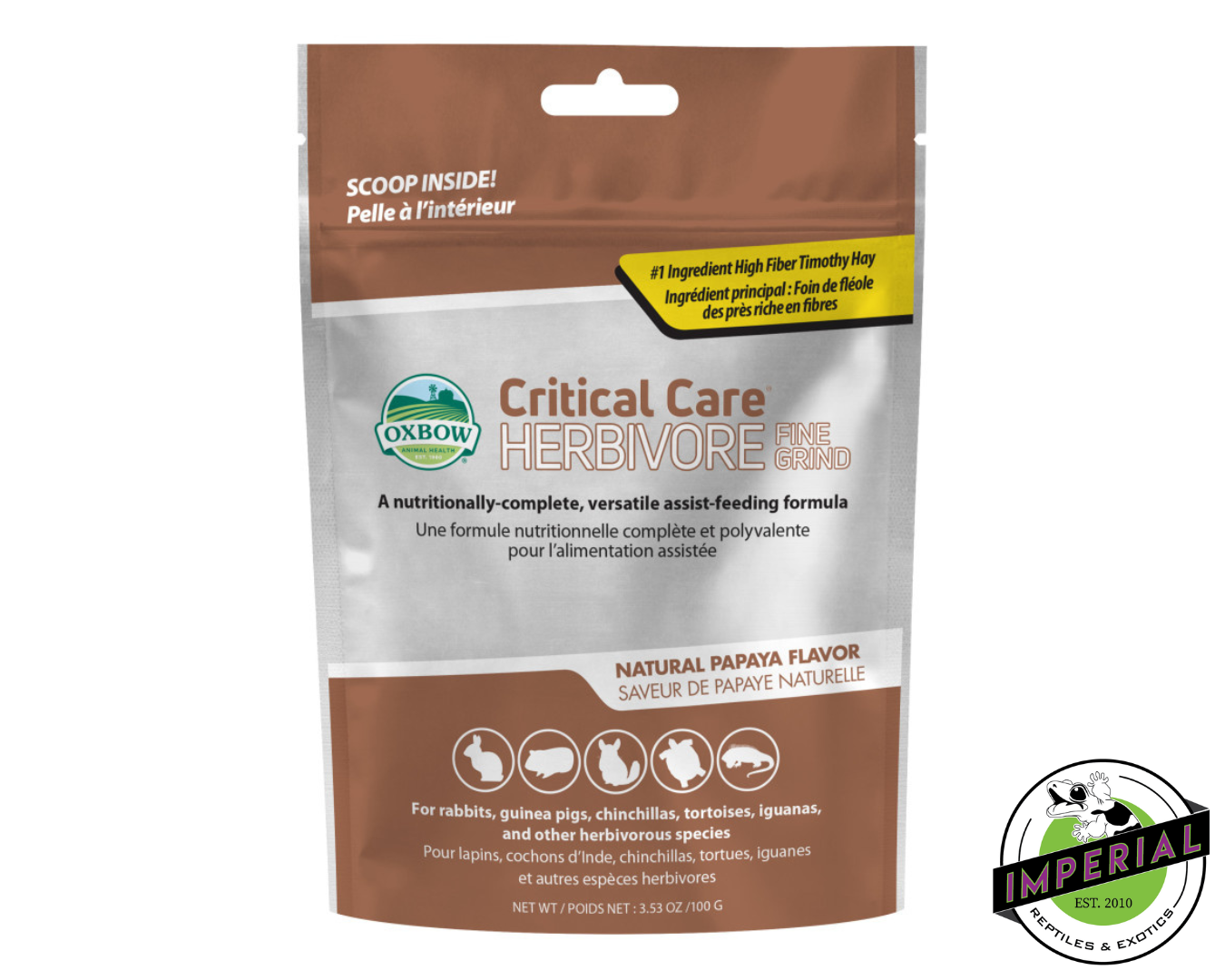 Critical Care Herbivore Fine Grind - Papaya