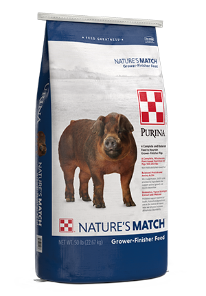 Purina Animal Nutrition NATURE’S MATCH® GROWER-FINISHER SWINE FEED