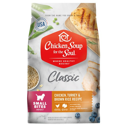 Chicken Soup Adult Small Bites - Chicken, Turkey & Brown Rice Recipe Dry Dog Food