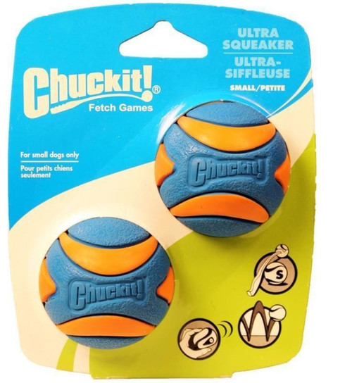 Chuckit! Ultra Squeaker Ball Dog Toy 2 Pack