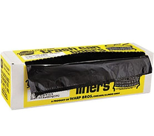 Warp Industrial Strength Trash Can Liners, 33 Gal. 100 Bags, Black