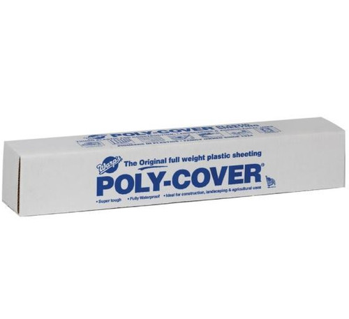 Warp Poly-Cover Plastic Sheeting, 20x25', Clear