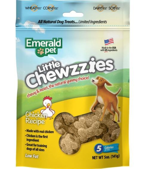 Emerald Pet Little Chewzzies Dog Treats, 5 oz., Chicken