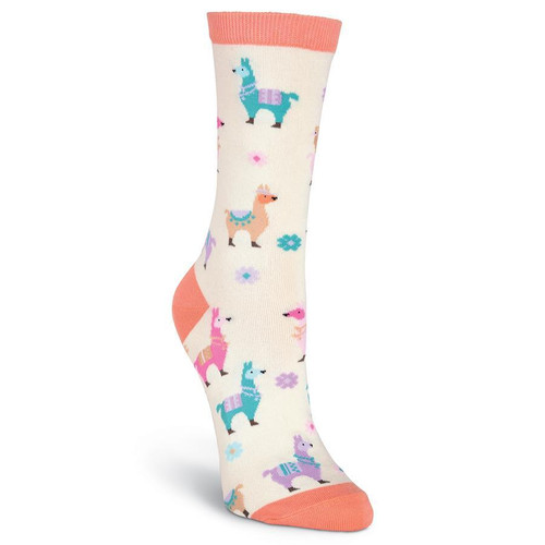 Bell Women's Crew Sock, Llamas