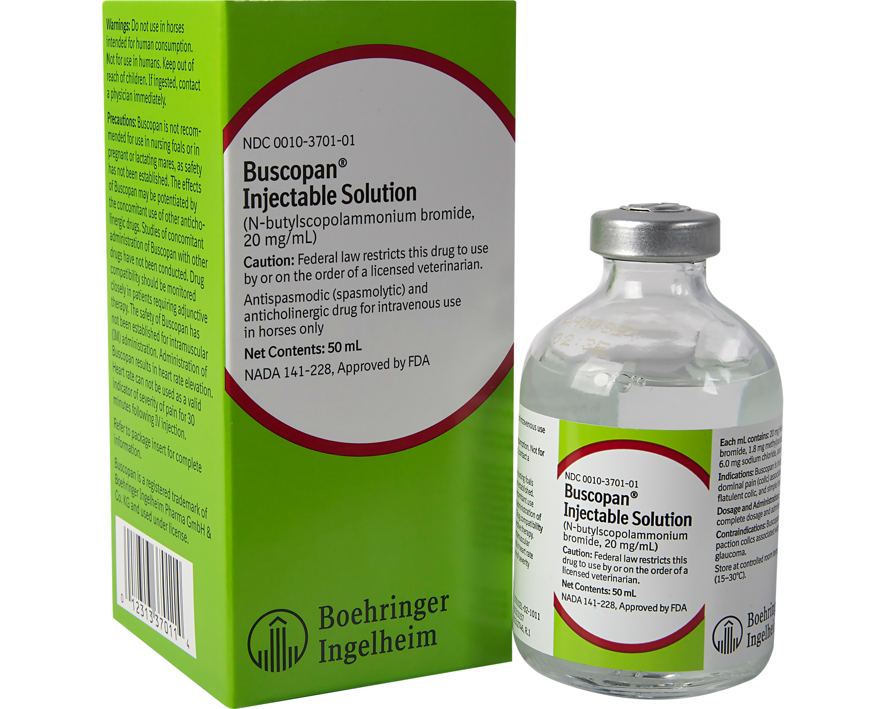 Buscopan 20mg/mL Injectable Solution 50 mL