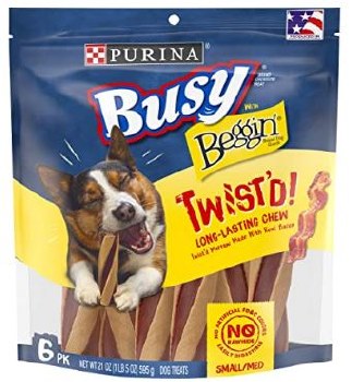 Purina Busy Beggin' Twist, Small & Medium, Dog Treats, 21oz