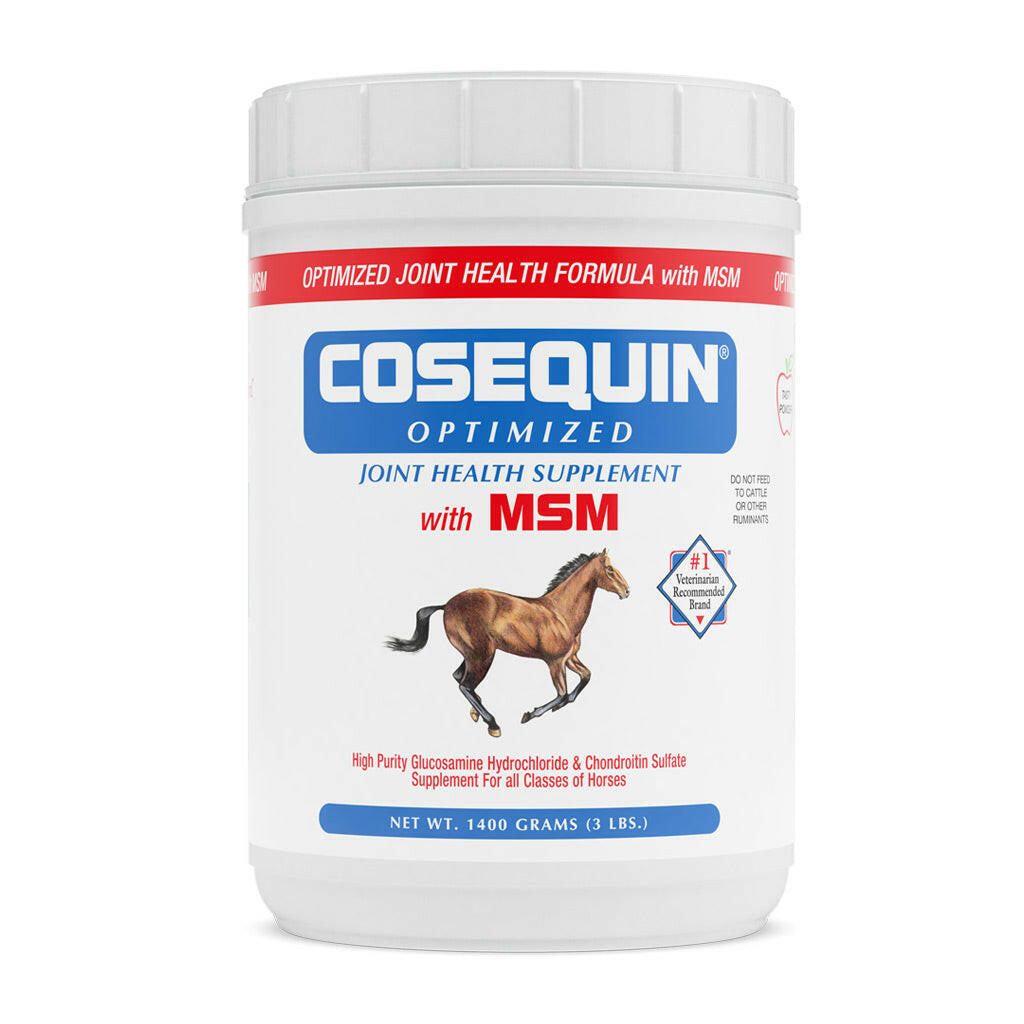Nutramax Cosequin Optimized with MSM Joint Health Supplement for Horses - Powder with Glucosamine and Chondroitin, 1400 Grams