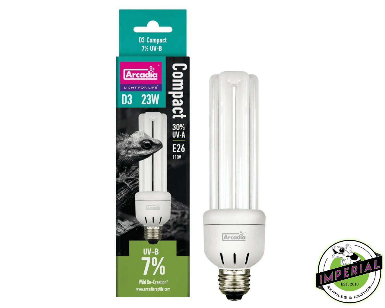Arcadia D3 7% UVB Compact Bulb