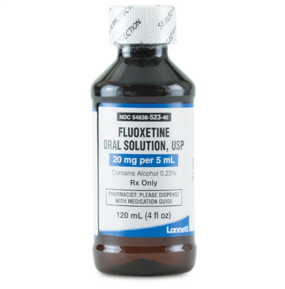 Fluoxetine Oral Solution 20mg/5mL 120 mL (Manufacturer may vary)