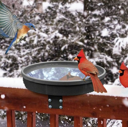 Songbird Spa Heated Deck-Mount Bird Bath